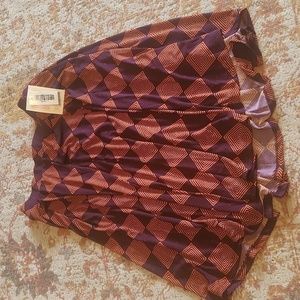 Lularoe Madison skirt large geo print silky